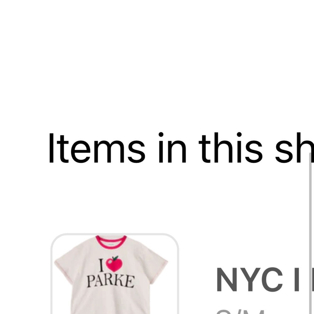 I Love Parke White Shirt